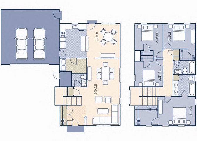 Gunfighter Manor 4x2.5 2140 sq ft